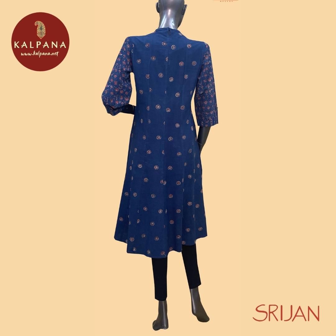 Ajrakh Pure Cotton Kurta - Kalpana