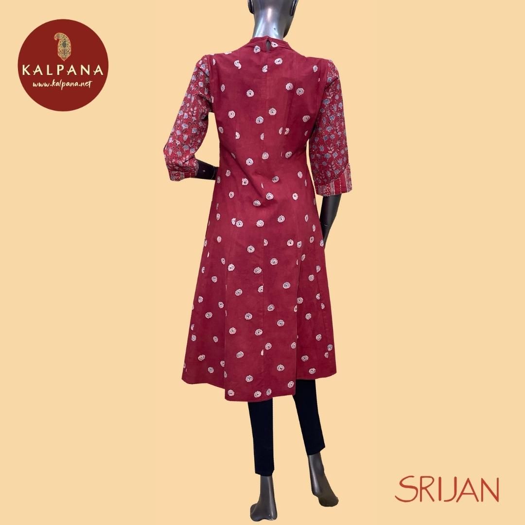 Ajrakh Pure Cotton Kurta - Kalpana