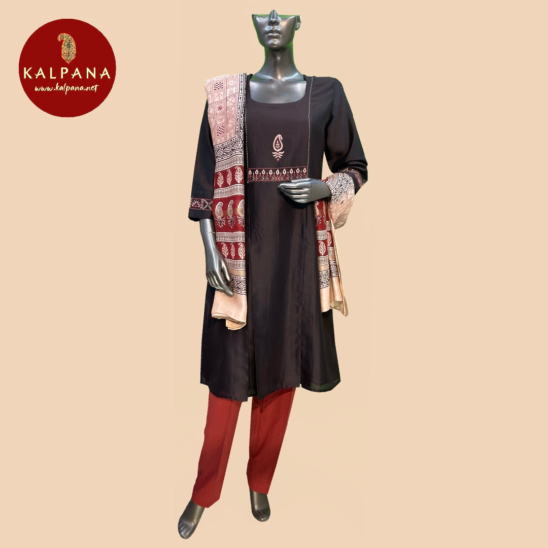 A Line Pure Chanderi Salwar Kameez