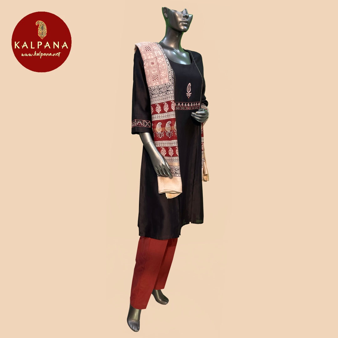 A Line Pure Chanderi Salwar Kameez