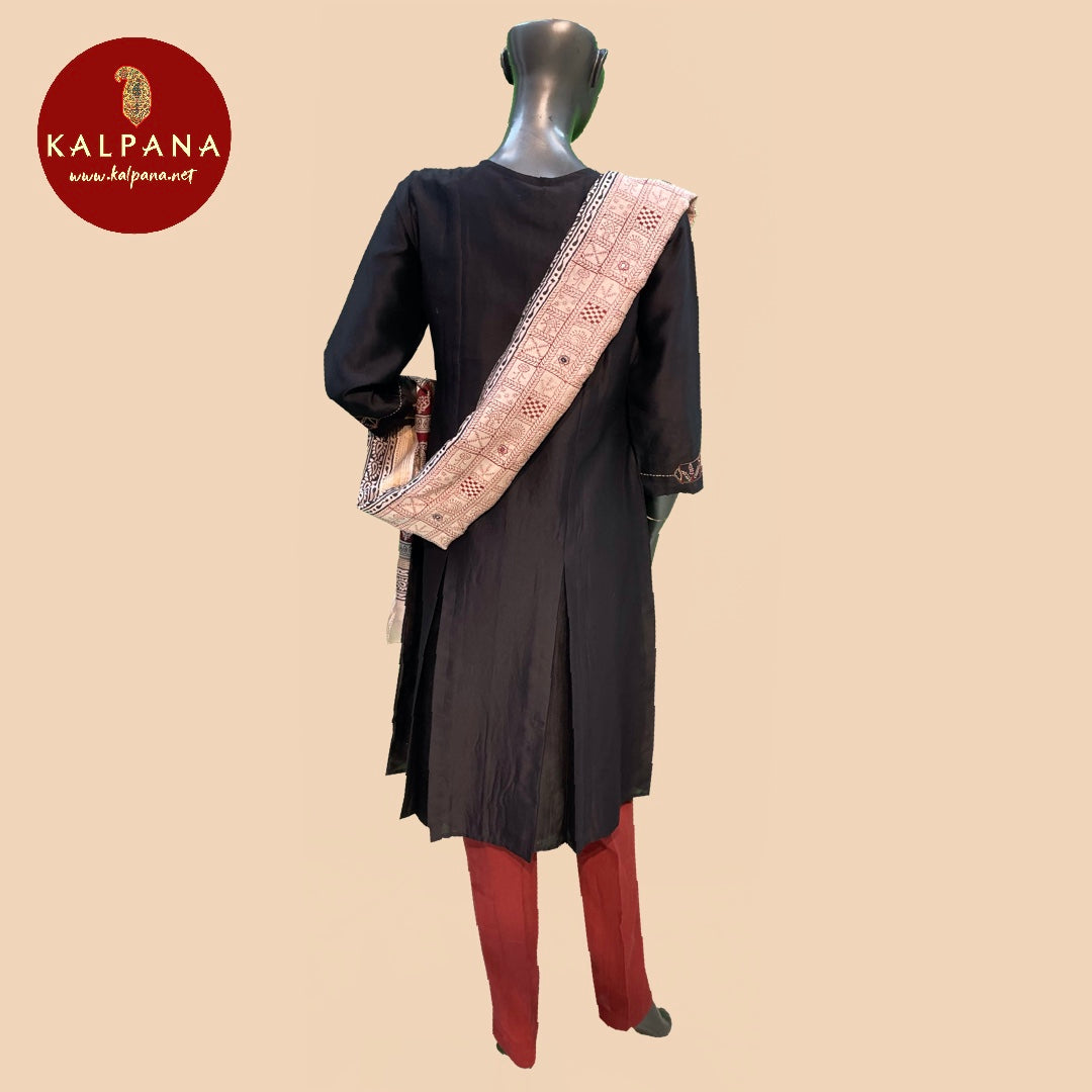 A Line Pure Chanderi Salwar Kameez