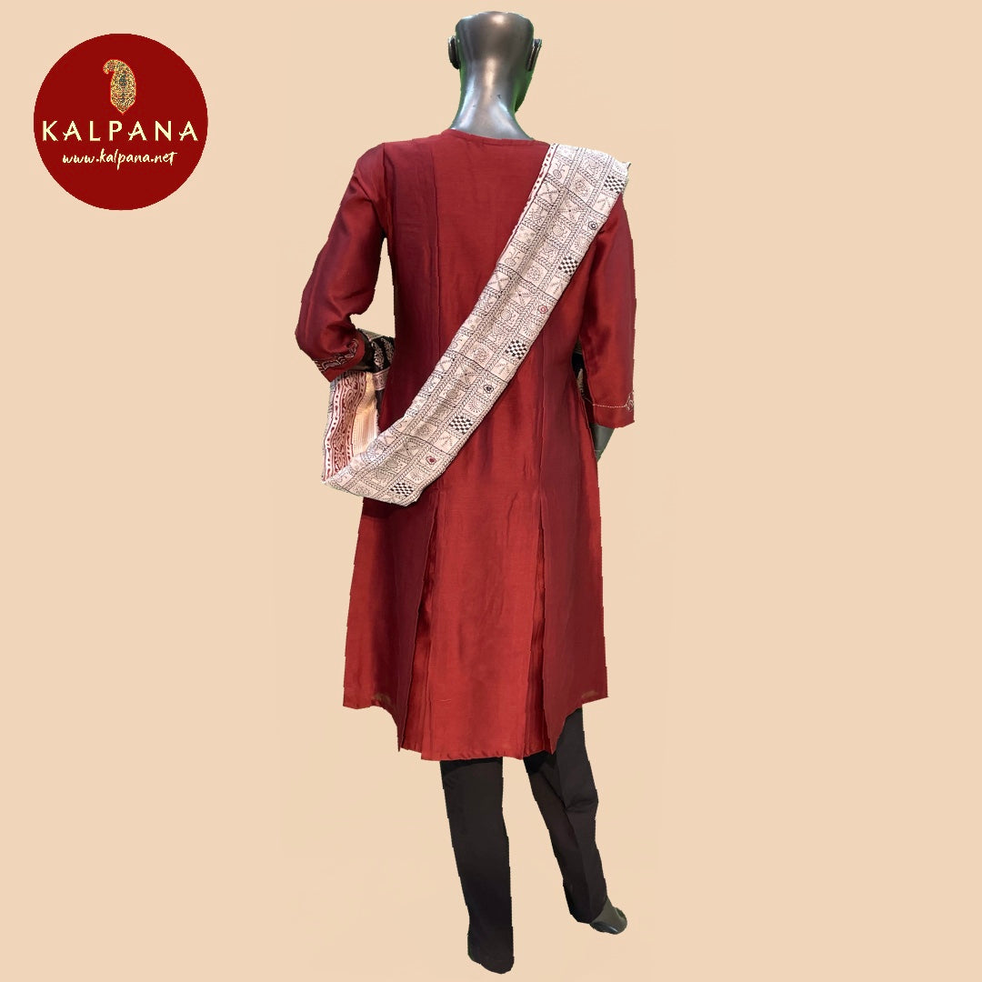 A Line Pure Chanderi Salwar Kameez