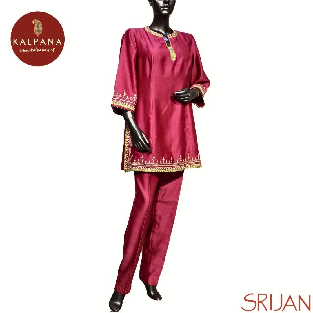 Gota Patti Princess Line Pure Chanderi Co-ord Set