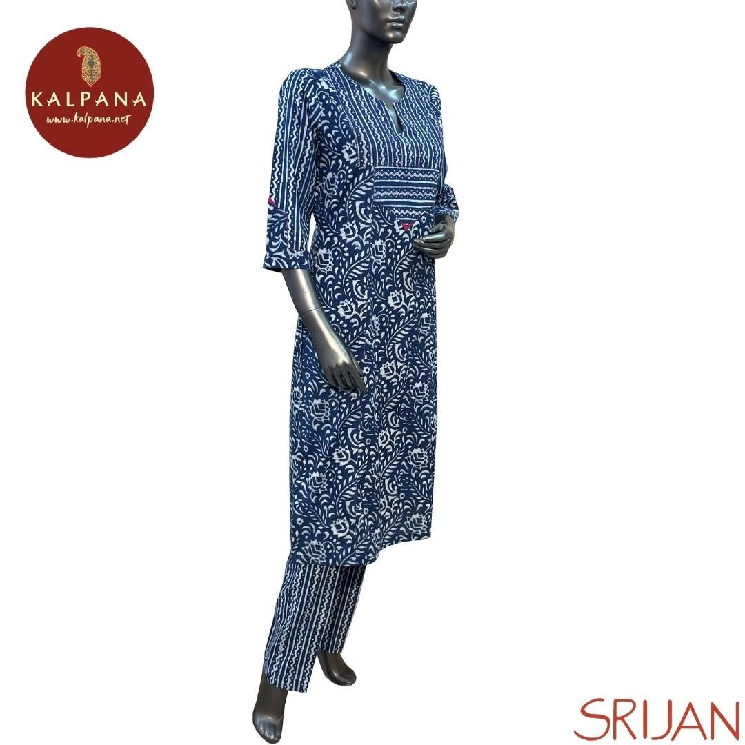 Indigo Princess Line Pure Cotton Co-ord Set