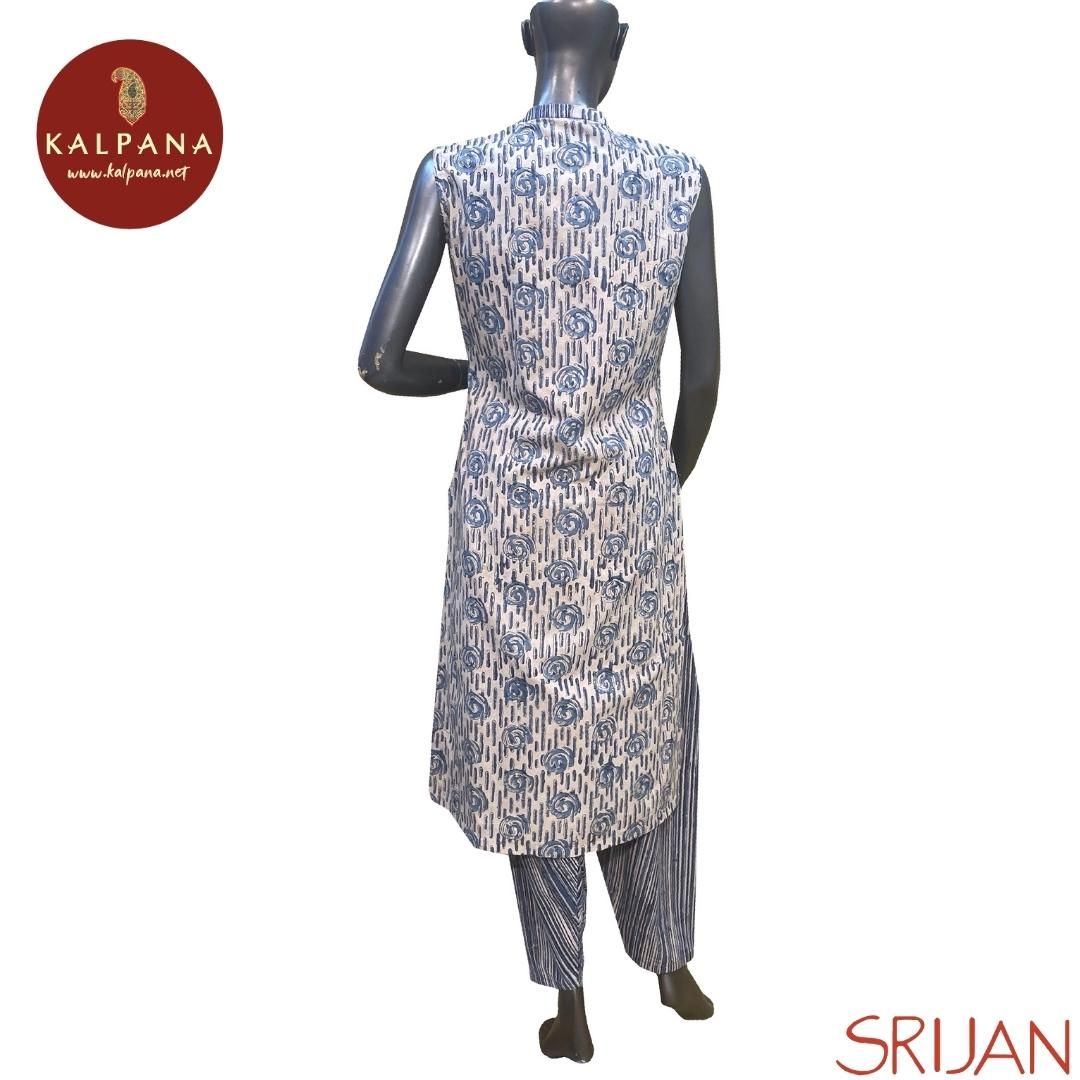 Kalamkari Angarakha Line Pure Cotton Co-ord Set - Kalpana