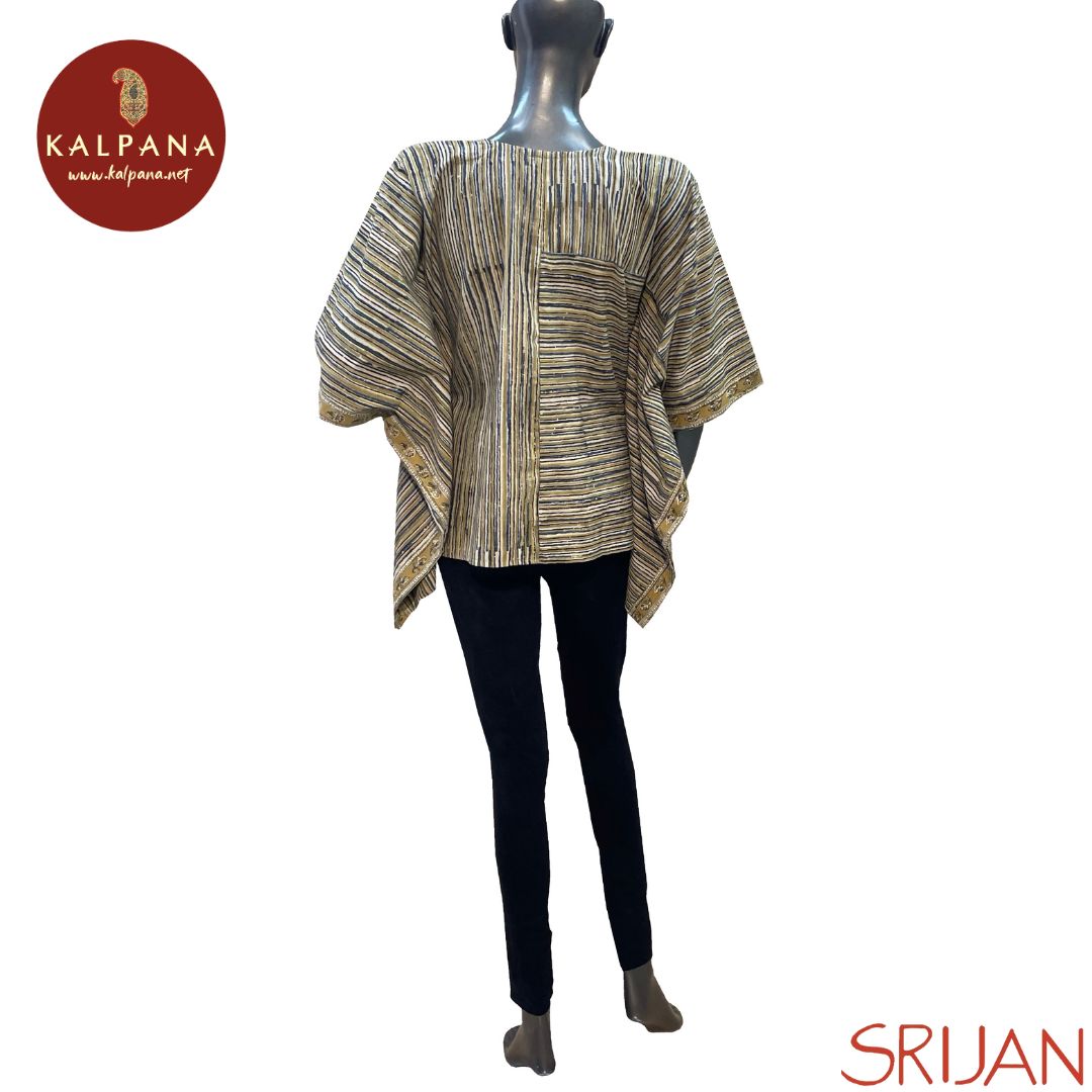 Kalamkari Kaftan Pure Cotton Top - Kalpana