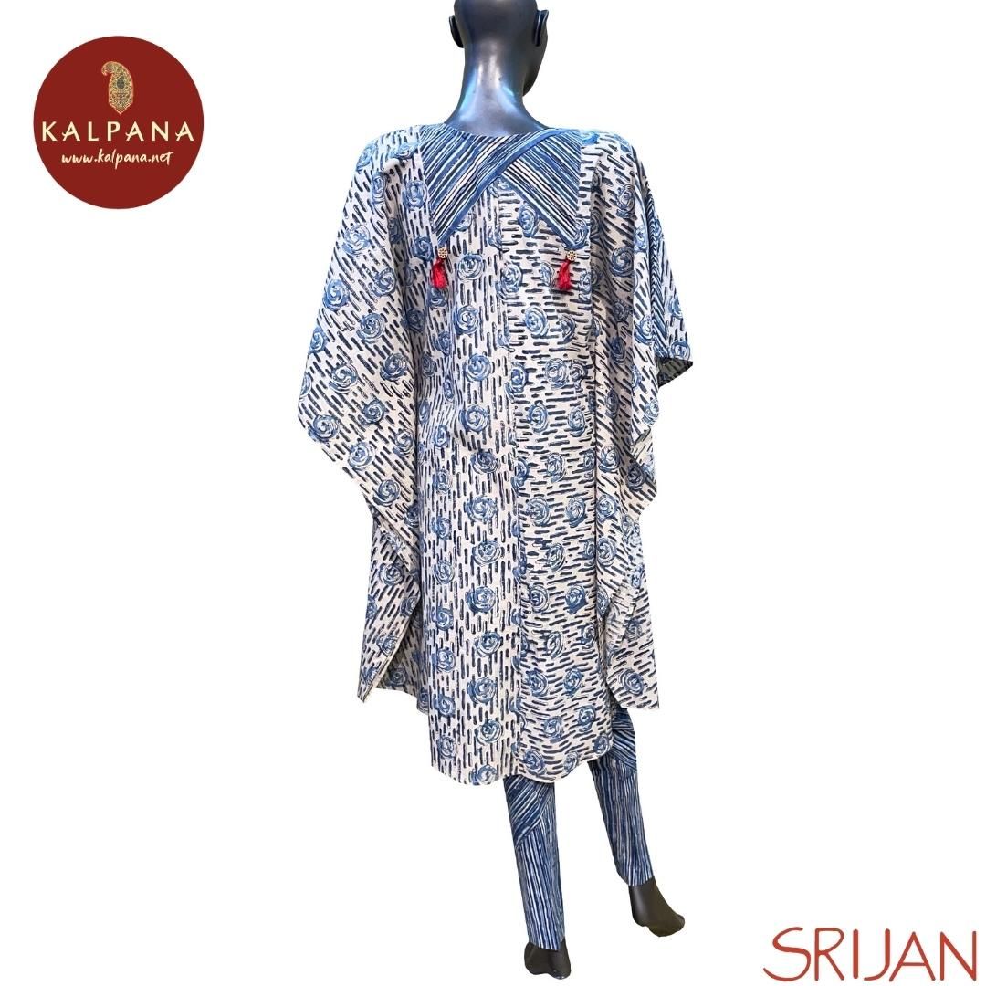 Kalamkari Kaftan Pure Cotton Co-ord Set - Kalpana