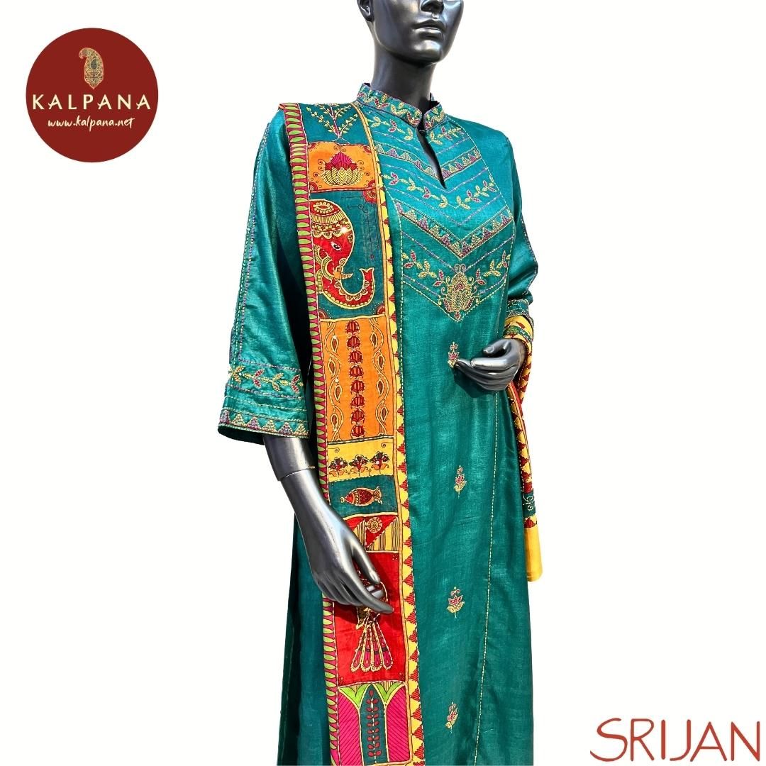 Madhubani Princess Line Pure Tussar Salwar Kameez