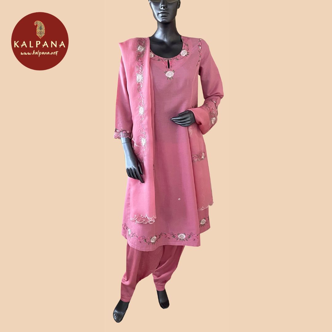 Top : Parsi Gara A Line Pure Cotton Satin Shirt with All Over Embroidery and Embroidered Border. The Neckline is Embroidered
Dupatta: It comes with Self matched Rose Pink color Embroidered Parsi Organza Dupatta with Embroidered Border.
Bottom : The Cotton Salwar is Rose Pink.
Perfect for Semi Formal Wear. Recommended for Summer season(s). Dry Clean Only
Country Of Origin:India
Weight: 750 gms