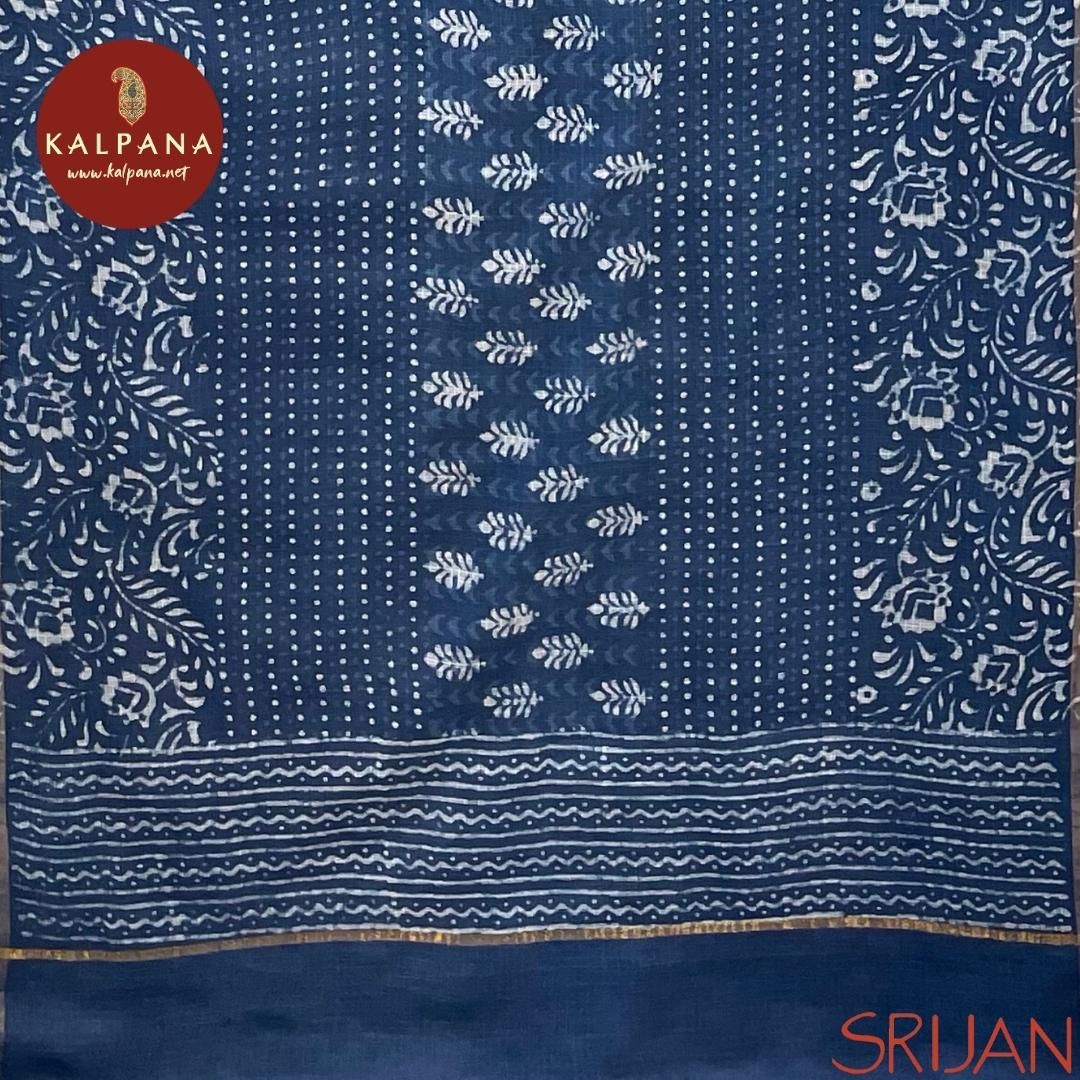 Indigo Small Kalidaar Pure Cotton Salwar Kameez