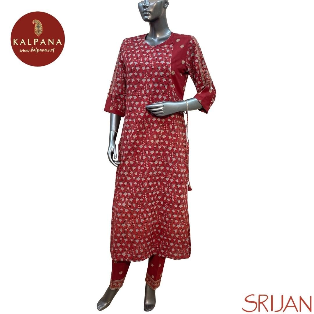 Ajrakh Angarakha Line Pure Cotton Co-ord Set