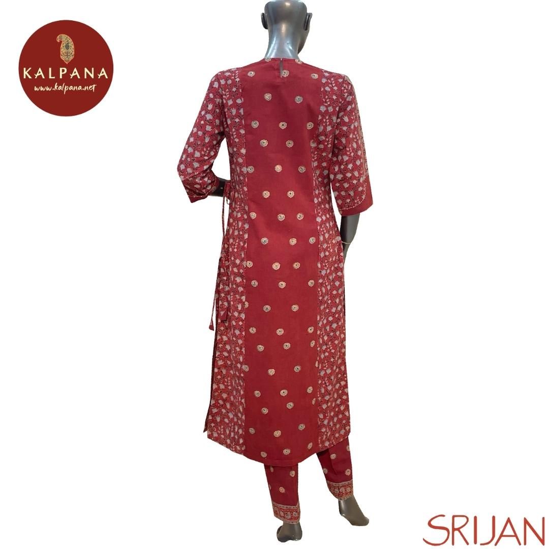Ajrakh Angarakha Line Pure Cotton Co-ord Set - Kalpana