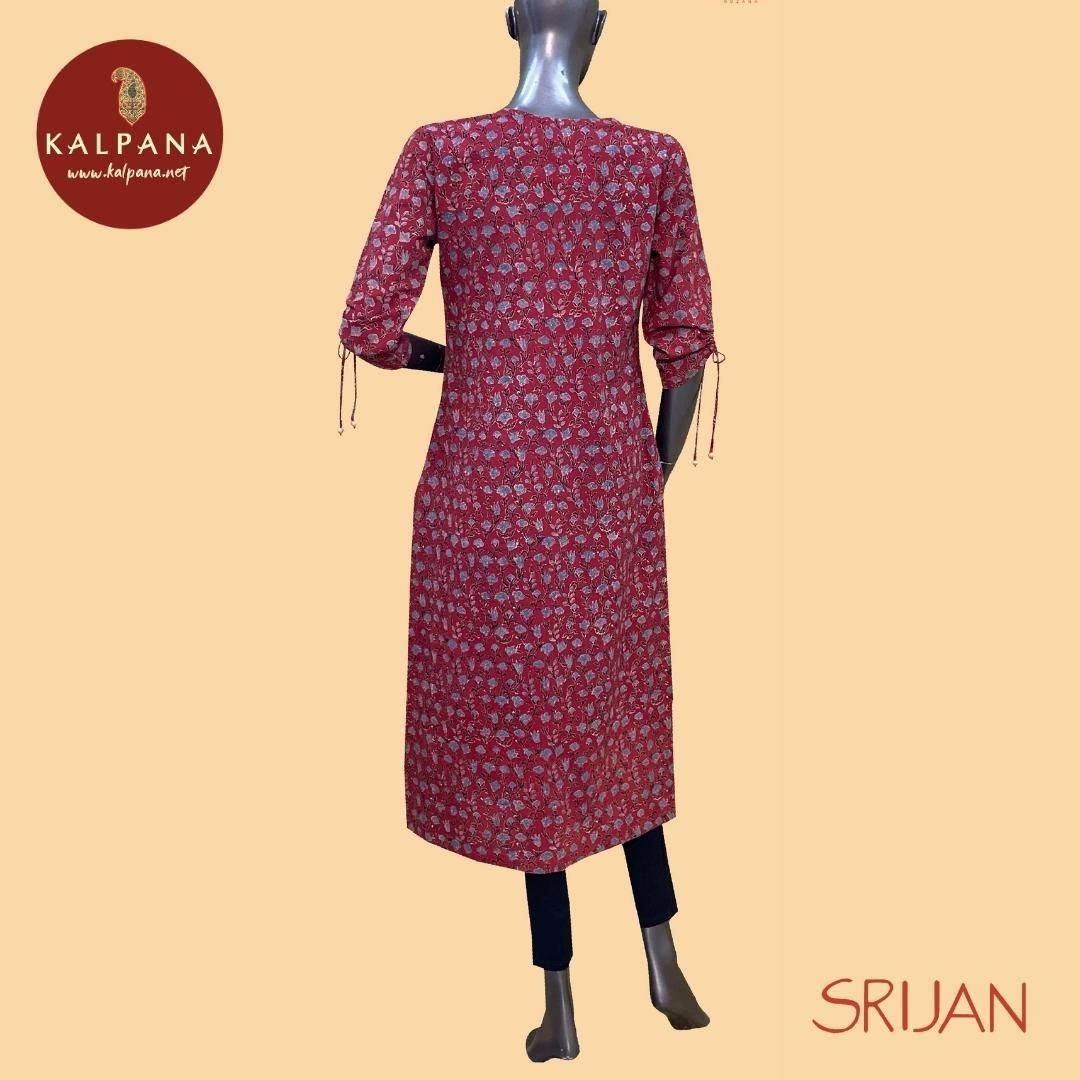 Ajrakh Pure Cotton Kurta - Kalpana