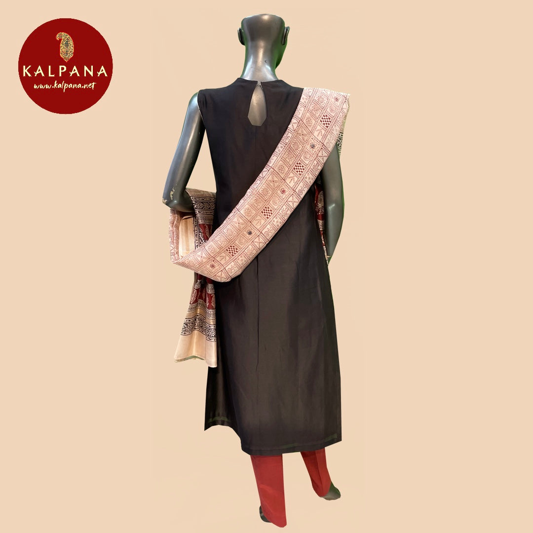 A Line Pure Chanderi Salwar Kameez
