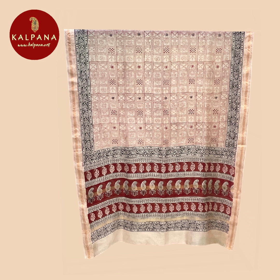 A Line Pure Chanderi Salwar Kameez - Kalpana