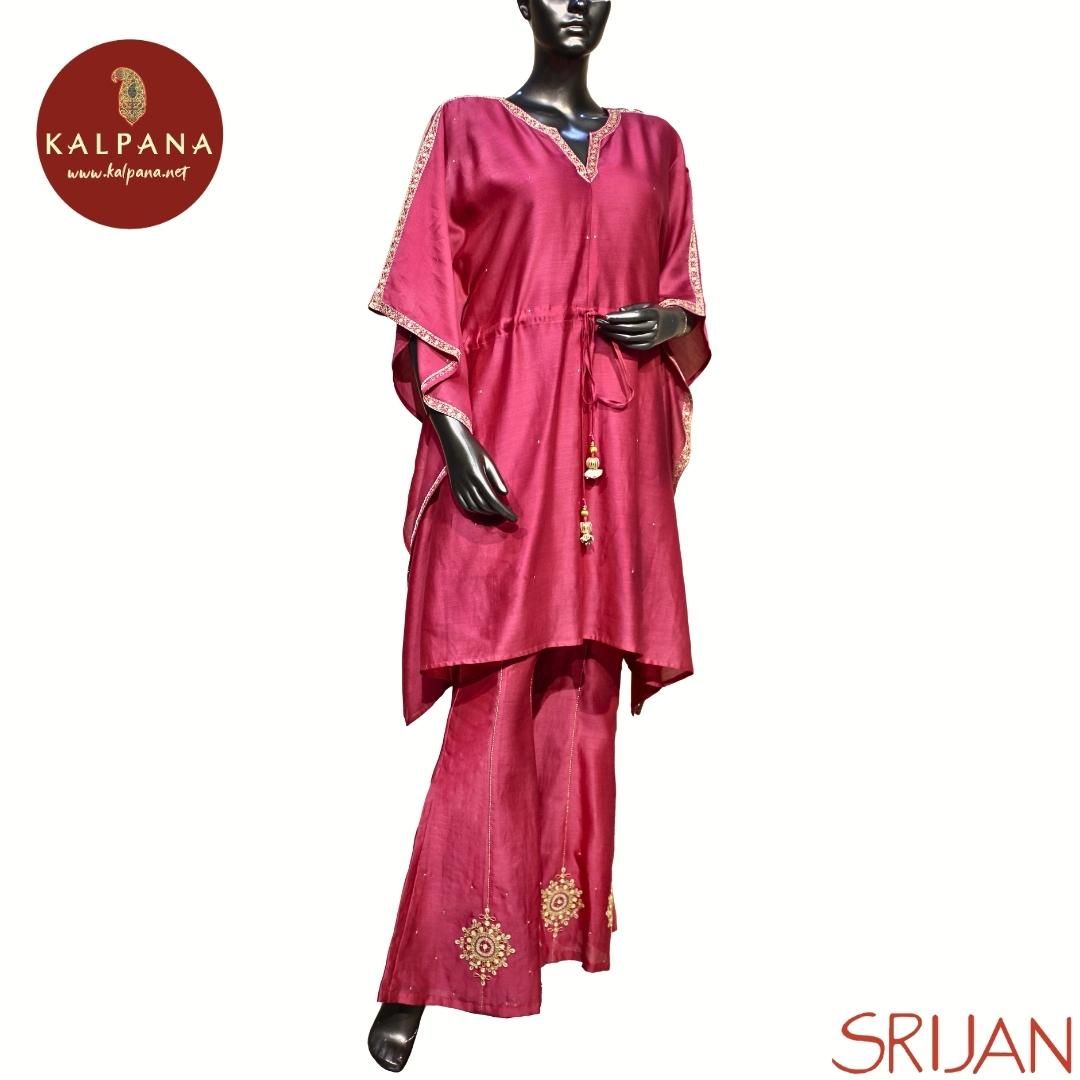 Gota Patti Kaftan Pure Chanderi Co-ord Set