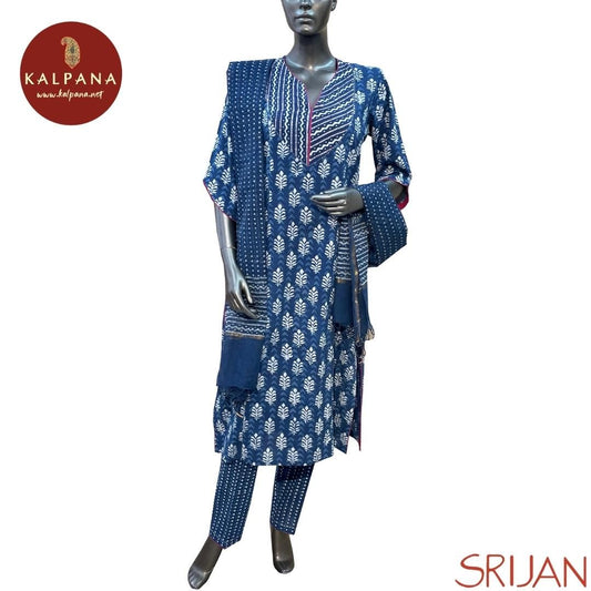 Top : Indigo Princess Line Pure Cotton Shirt with All Over Printed and Self Border. The Neckline is V Neck
Dupatta: It comes with Self matched Blue color Printed Silk Kota Dupatta.
Bottom : The Cotton Pant is Blue.
Perfect for Semi Formal Wear. Recommended for Summer season(s). Dry Clean Only
Country Of Origin:India
Weight: 500 gms