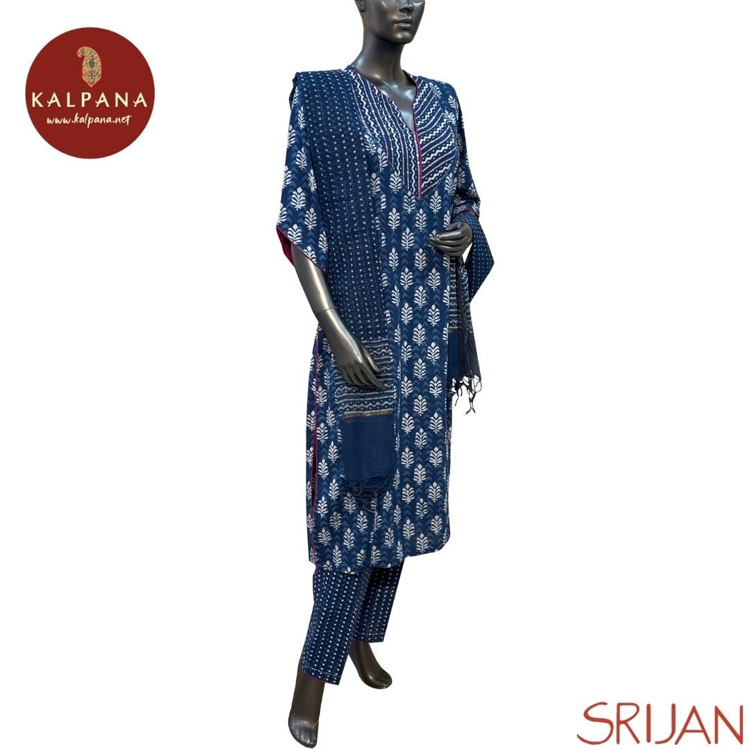 Indigo Princess Line Pure Cotton Salwar Kameez