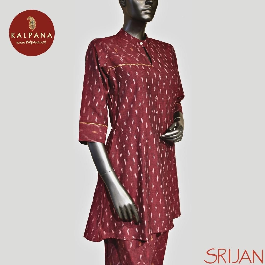 Ikat Small Kalidaar Pure Cotton Co-ord Set