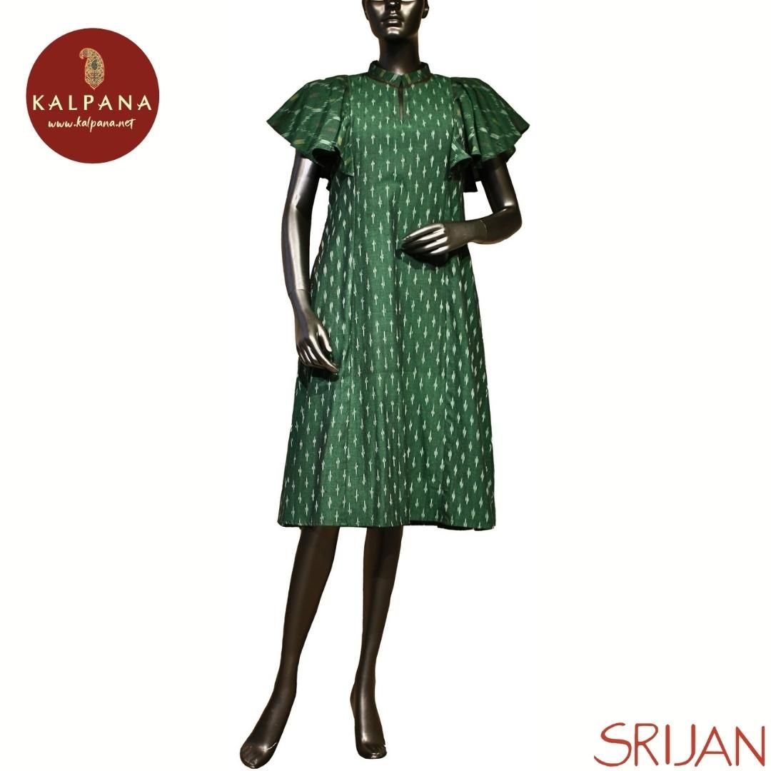 Elegant Cotton Ikat Princess Cut Dress – Sujatra