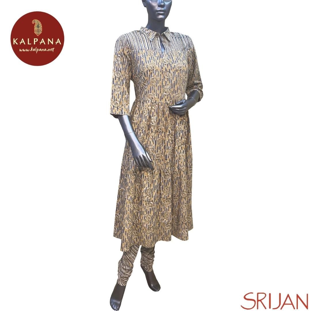 Kalamkari Small Kalidaar Pure Cotton Co-ord Set