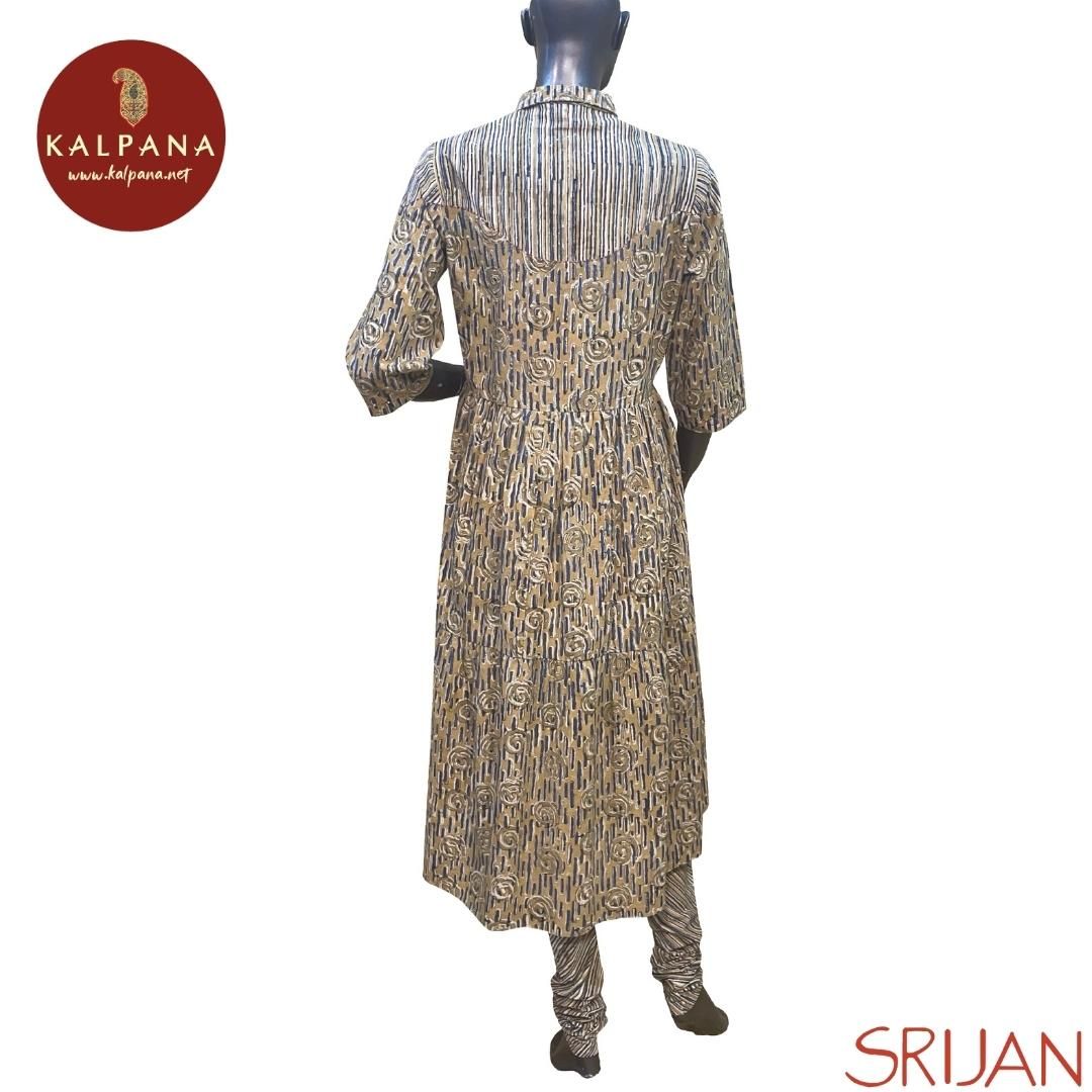 Kalamkari Small Kalidaar Pure Cotton Co-ord Set - Kalpana