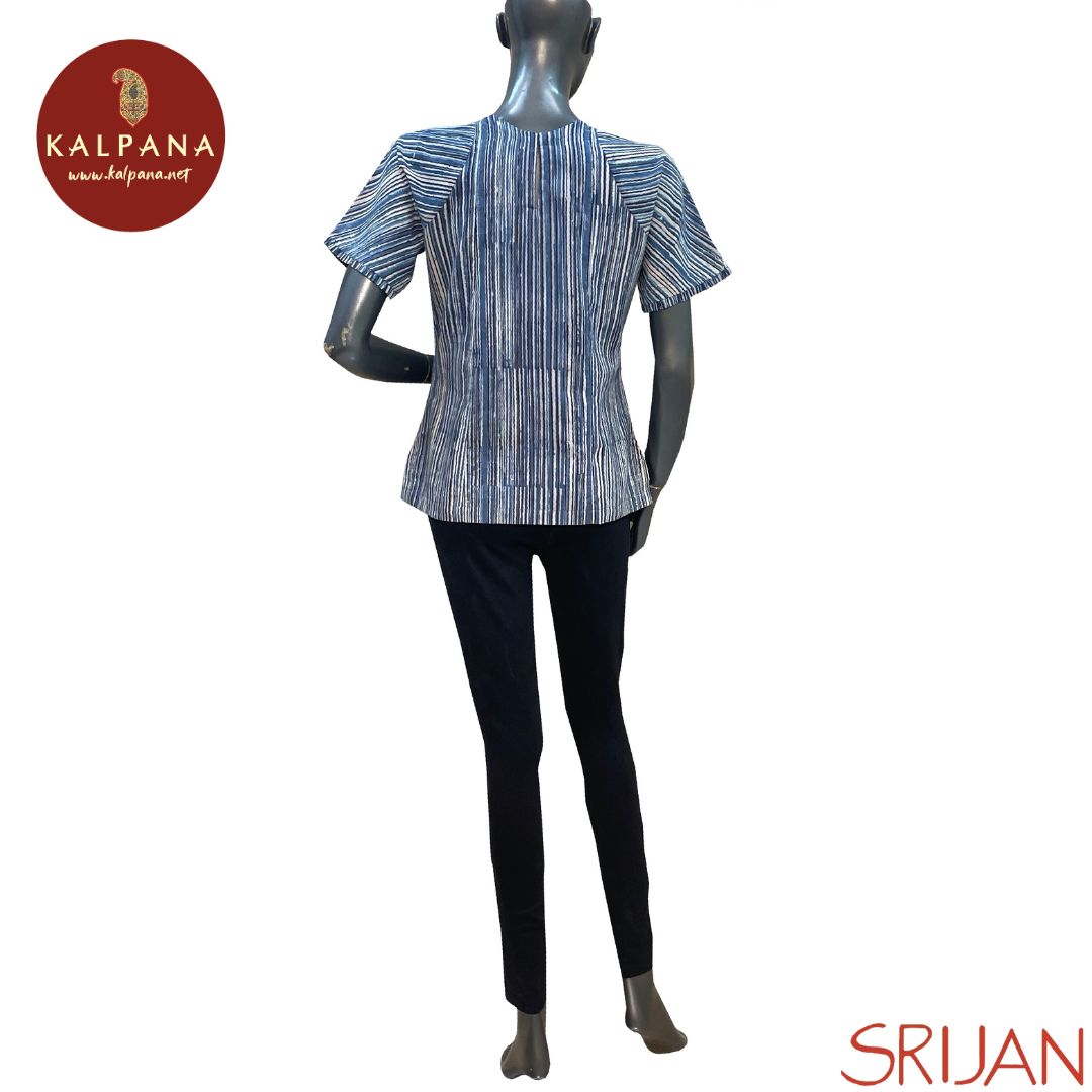 Kalamkari A Line Pure Cotton Top - Kalpana