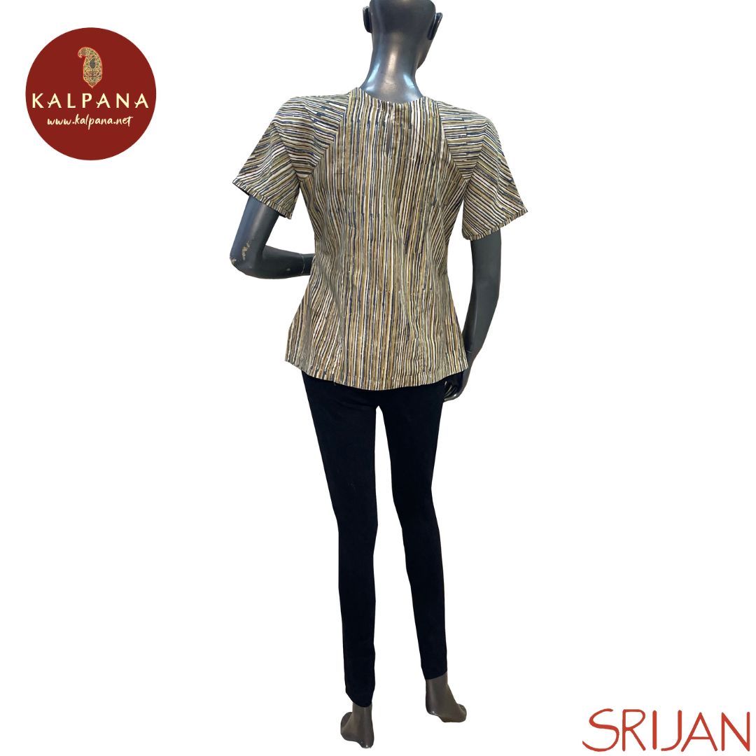 Kalamkari A Line Pure Cotton Top - Kalpana