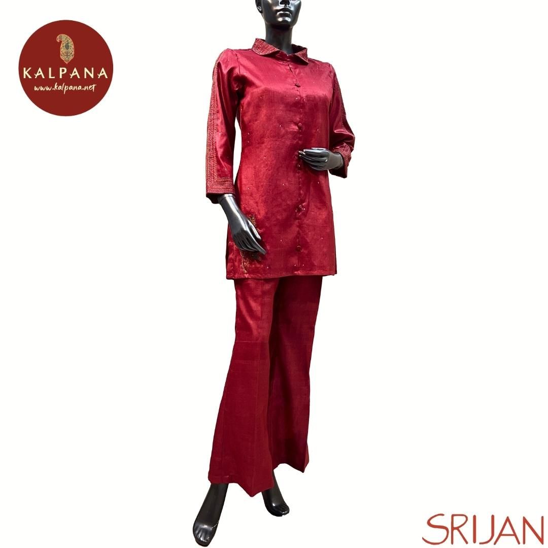 Madhubani A Line Pure Tussar Co-ord Set