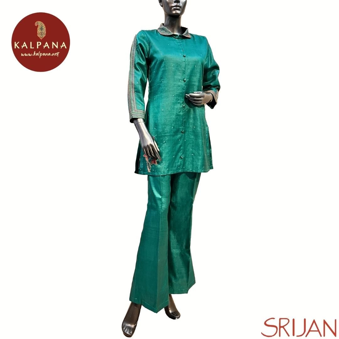 Madhubani A Line Pure Tussar Co-ord Set