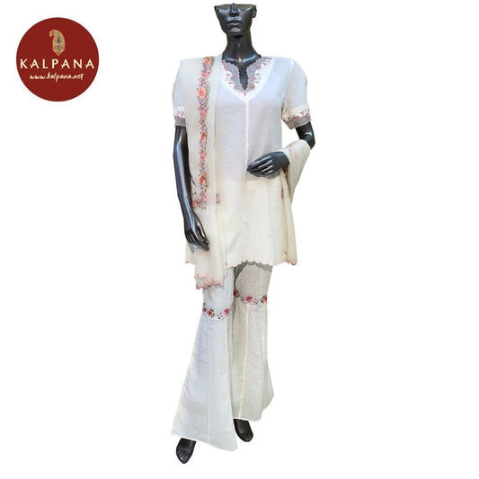 Top : Parsi Gara Short A-Line Pure Linen Shirt with Front Embroidery. The Neckline is Embroidered
Dupatta: It comes with Self matched Off White color Embroidered Parsi Organza Dupatta.
Bottom : The Cotton Satin Sharara is Off White.
Perfect for Semi Formal Wear. Recommended for Summer season(s). Dry Clean Only
Country Of Origin:India
Weight: 750 gms