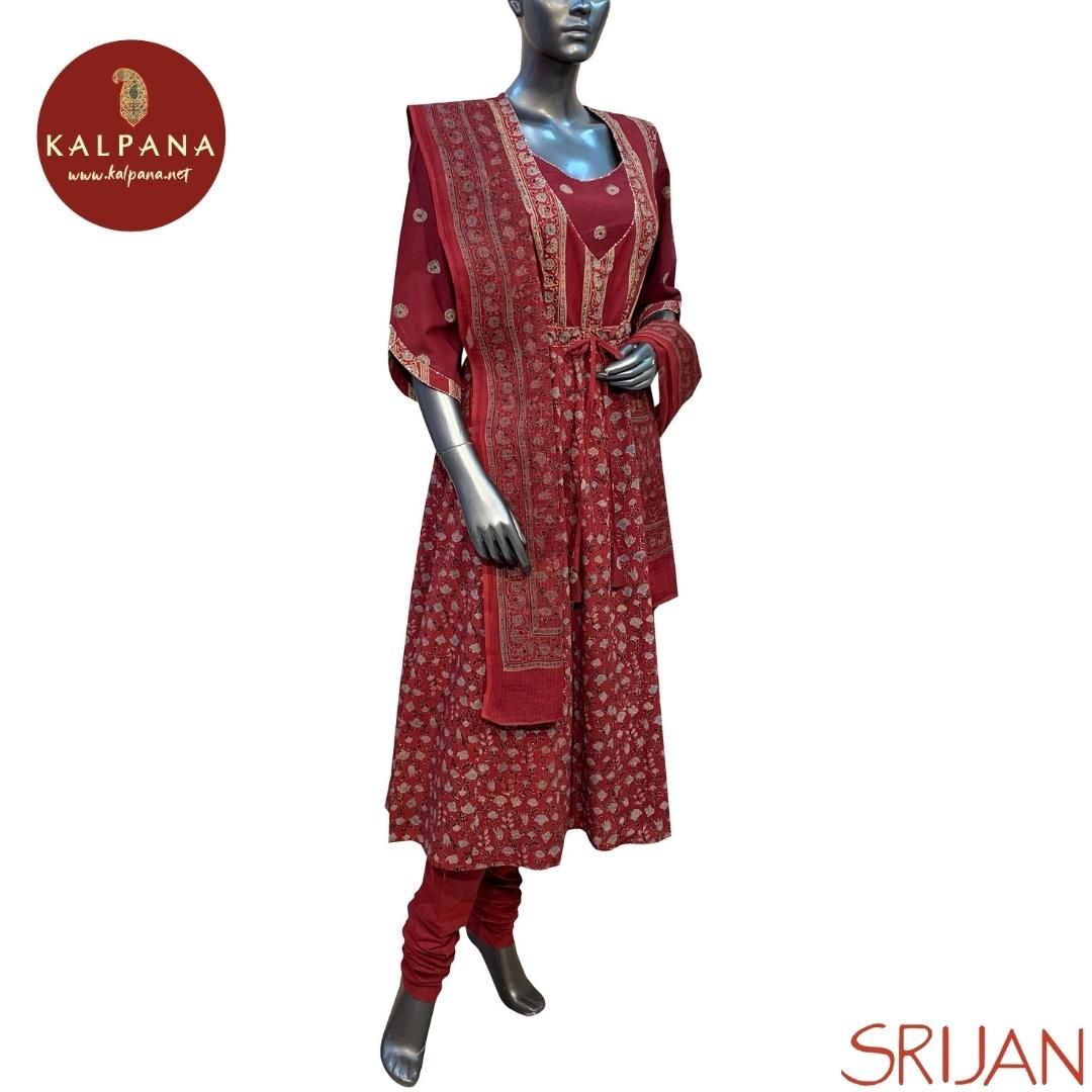 Ajrakh Small Kalidaar Pure Cotton Salwar Kameez