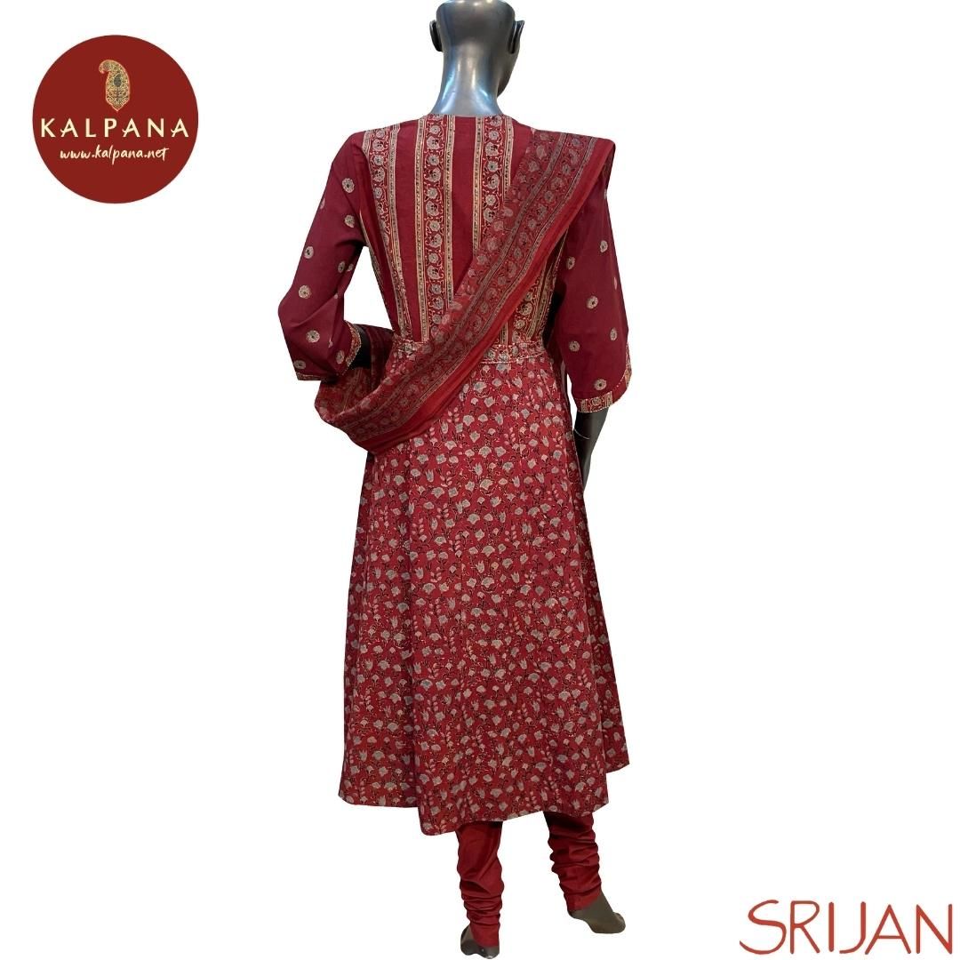 Ajrakh Small Kalidaar Pure Cotton Salwar Kameez