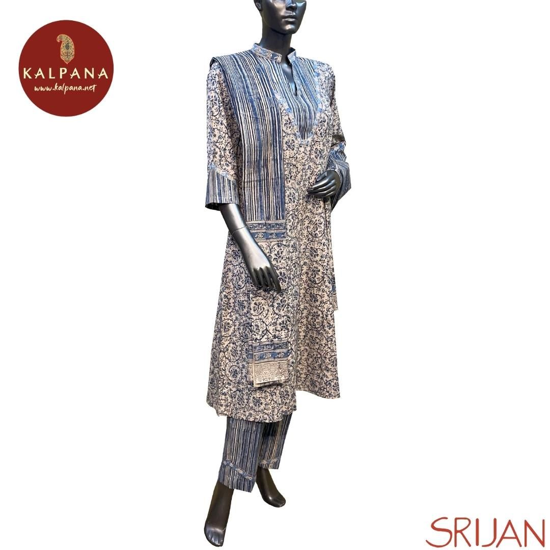 Kalamkari Kalidaar Pure Cotton Salwar Kameez