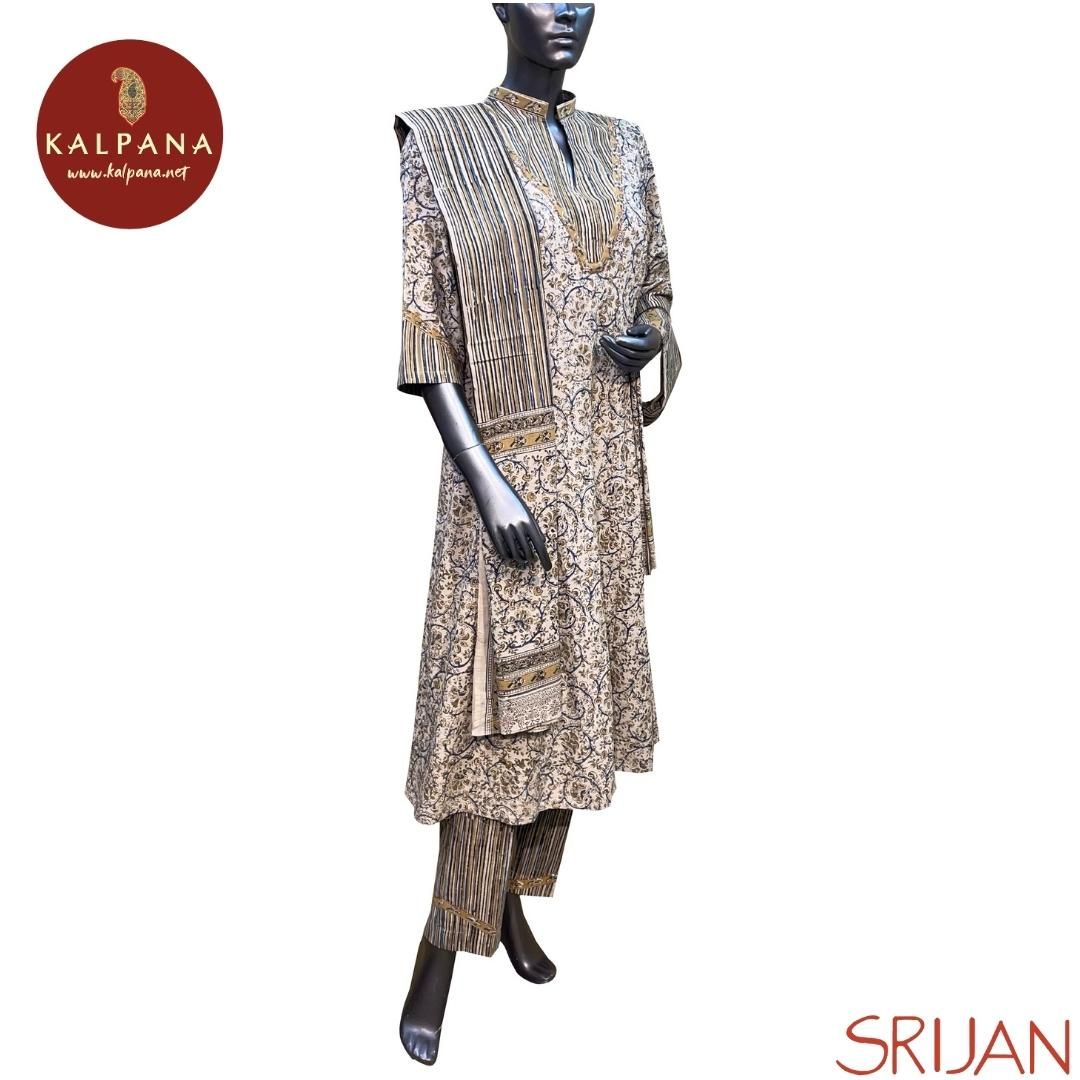 Kalamkari Kalidaar Pure Cotton Salwar Kameez