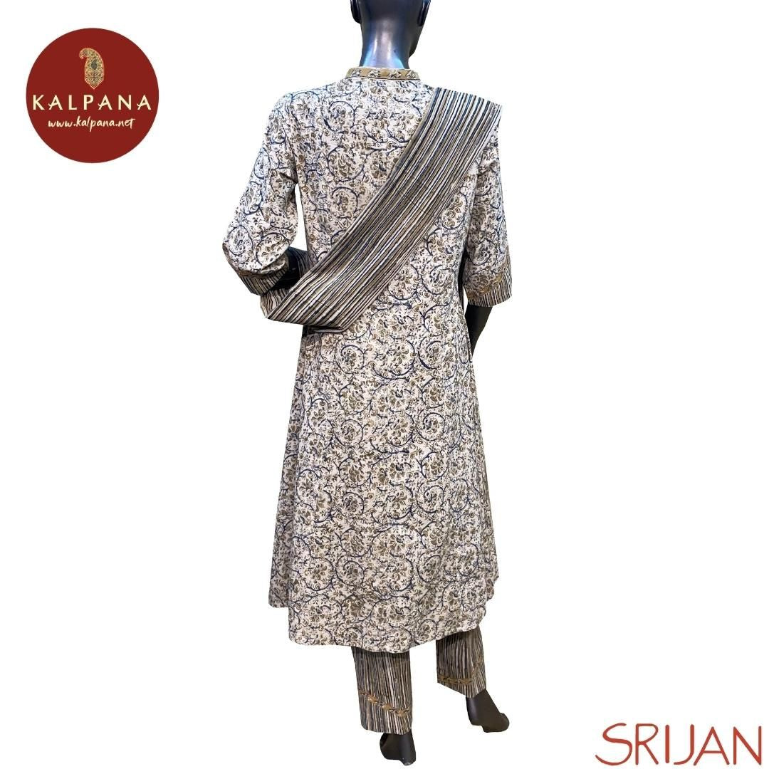 Kalamkari Kalidaar Pure Cotton Salwar Kameez