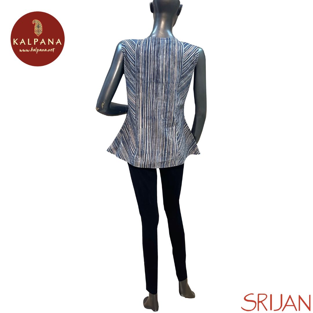 Kalamkari Princess Line Pure Cotton Top - Kalpana