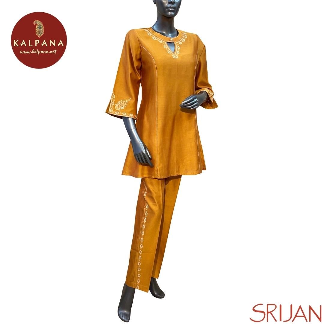 Chikkankari Princess Line Pure Chanderi Co-ord Set
