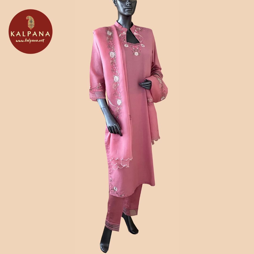 Parsi Gara A Line Pure Linen Salwar Kameez