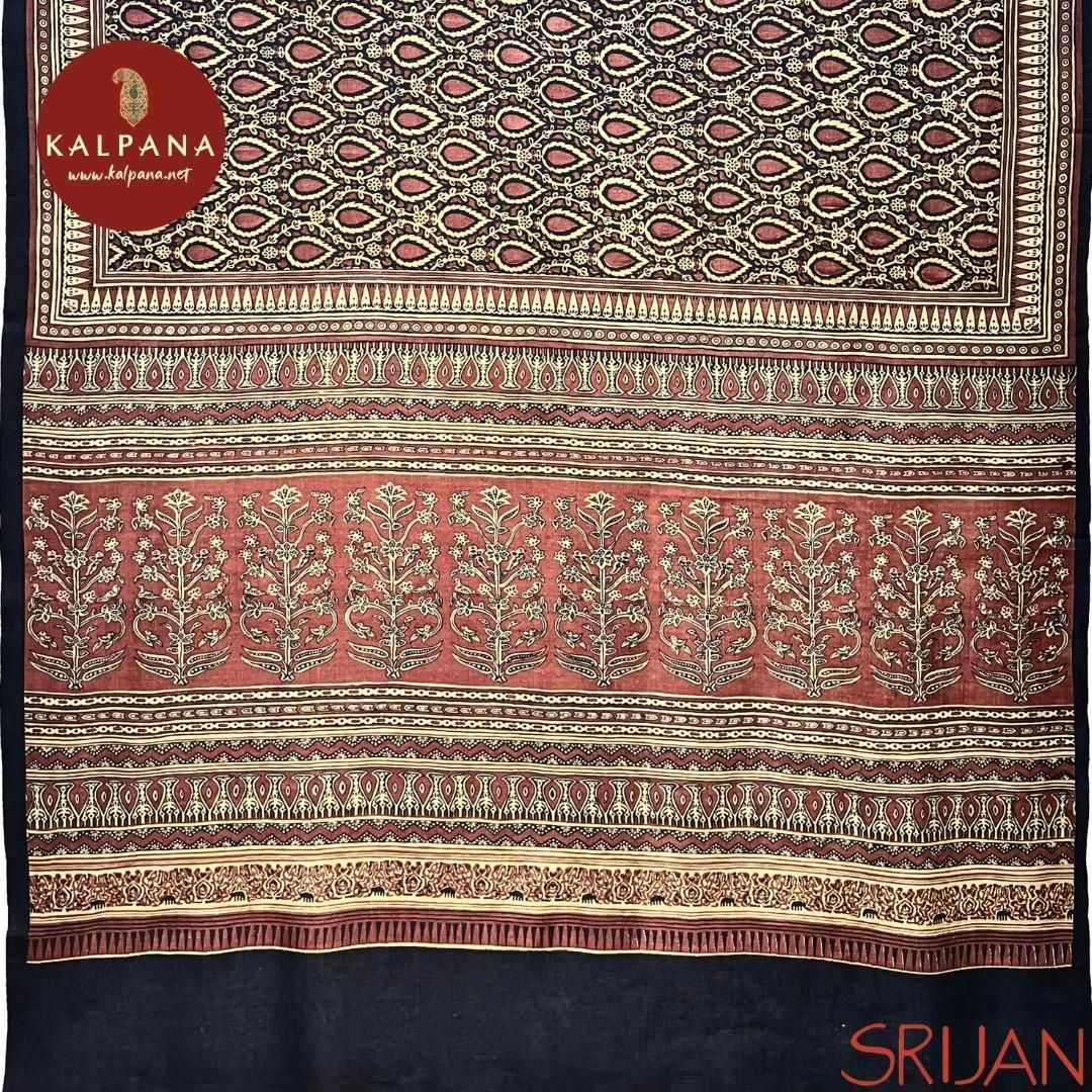 Kurrupur A Line Blended Munga Tussar Salwar Kameez