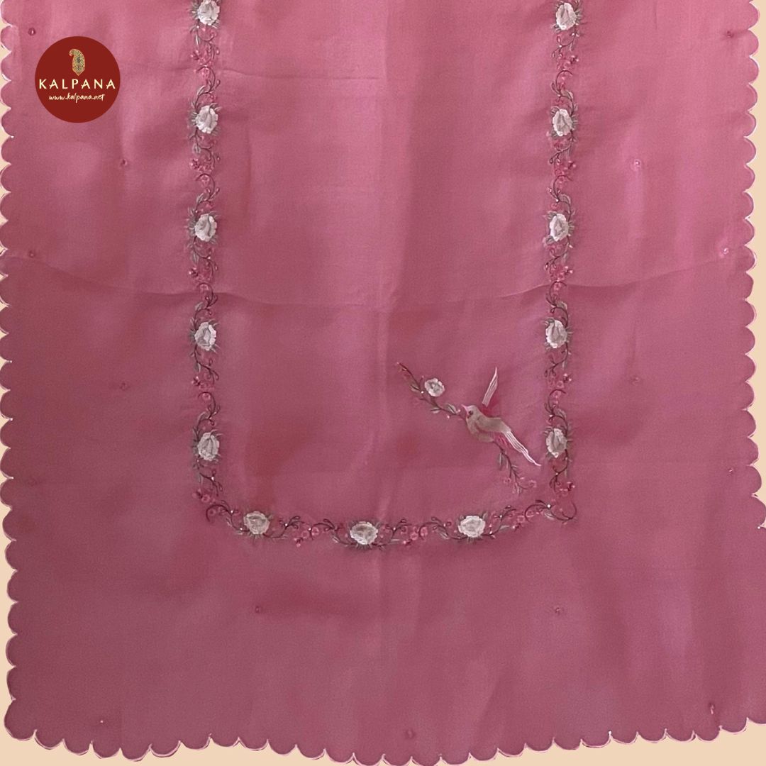 Parsi Gara A Line Pure Linen Salwar Kameez - Kalpana
