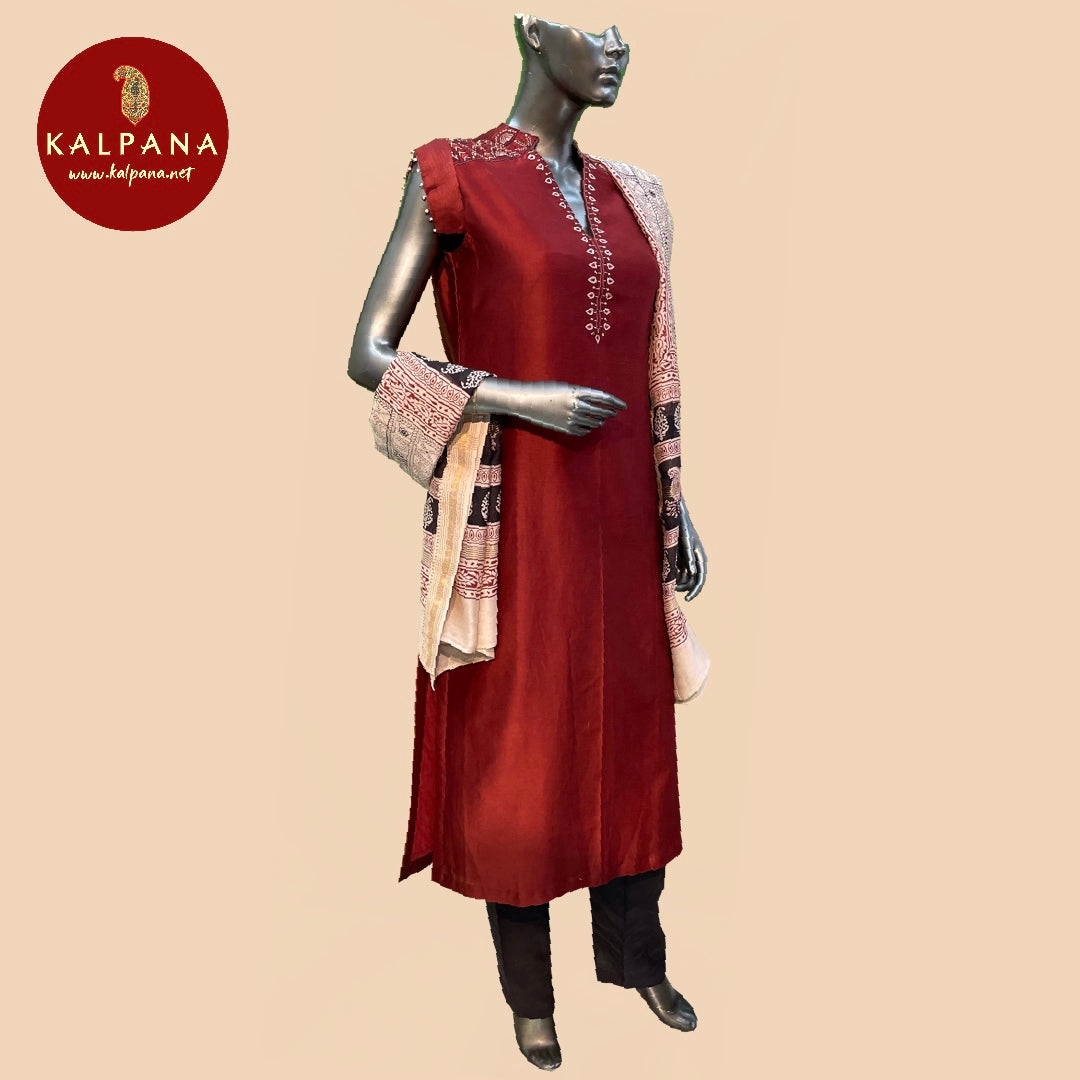 A Line Pure Chanderi Salwar Kameez