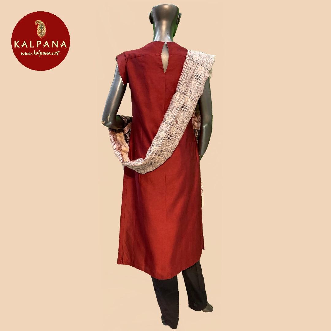 A Line Pure Chanderi Salwar Kameez