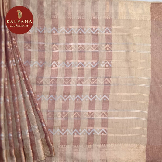 Tan Woven Zari Linen Saree
with Woven Zari Tan Color Palla
The Tan Colored Woven Zari Linen Unstitched Blouse
Which is Perfect for Semi,Formal,Wear in Summer season(s). Dry Clean Only.
Saree 5.4 mts
Blouse 0.8 mts
Country Of Origin:India
Weight: 500 gms
