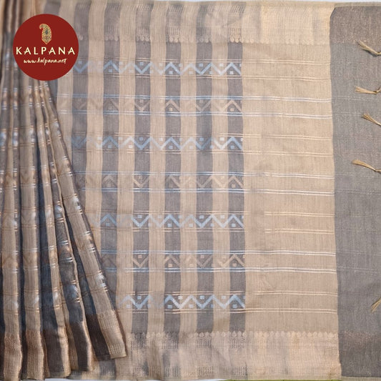 Tan Woven Zari Linen Saree
with Woven Zari Tan Color Palla
The Tan Colored Woven Zari Linen Unstitched Blouse,Unstitched Blouse
Which is Perfect for Semi,Formal,Wear in Summer season(s). Dry Clean Only.
Saree 5.4 mts
Blouse 0.8 mts
Country Of Origin:India
Weight: 500 gms