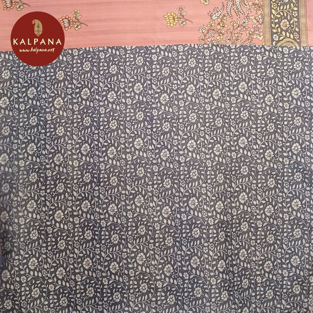 Printed With Embroidery Tussar Silk Saree