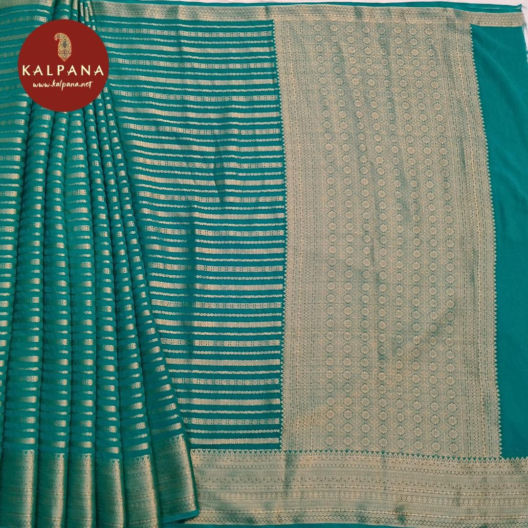 Woven Zari  Georgette Saree