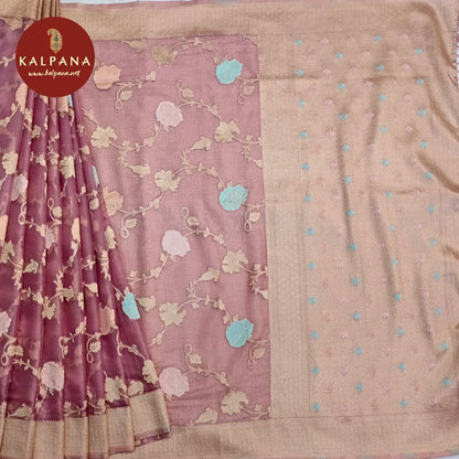 Woven Zari  Organza Saree