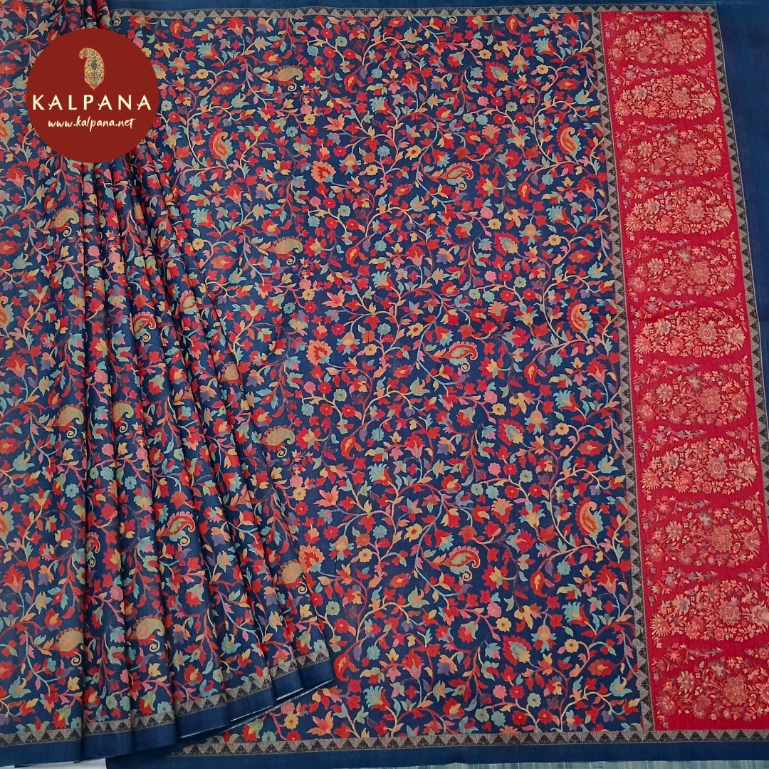 Dark Blue Printed Cotton Tusser Saree
with Printed Dark Blue Color Palla,Border
The Red Colored Cotton Tusser Unstitched Blouse
Which is Perfect for Semi,Formal,Wear in Summer season(s). Dry Clean Only.
Saree 5.4 mts
Blouse 0.8 mts
Country Of Origin:India
Weight: 500 gms