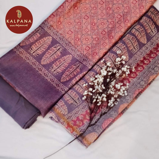 Shirt: Peach Coloured Printed Blended SICO Cotton Unstitched Suit.
Dupatta: Peach Color Printed SICO Cotton Dupatta.
Bottom: Dark Magenta Blended SICO Cotton Bottom.
Perfect for Formal,Wear. 
Recommended for Summer season(s). Dry Clean Only
Shirt Fabric: 2.5 mts
Salwar Fabric: 2.4 mts
Dupatta: 2.4 mts
Country Of Origin:India
Weight: 500 gms